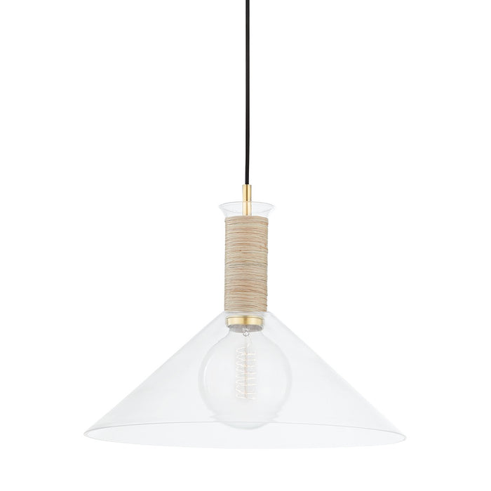 Mitzi H622701L-AGB Besa One Light Pendant, Aged Brass Main Image.jpg