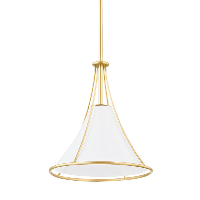 Mitzi H645701S-AGB Madelyn One Light Pendant, Aged Brass Main Image.jpg