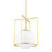 Mitzi H648701S-AGB Frankie One Light Pendant, Aged Brass Main Image.jpg