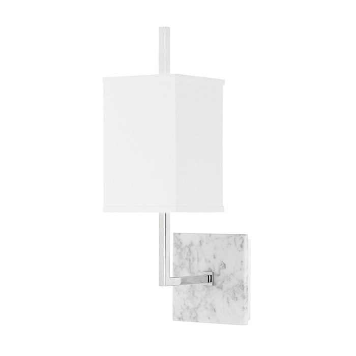 Mitzi H700101-PN Mikaela One Light Wall Sconce, Polished Nickel Main Image.jpg