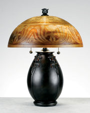 Quoizel QJ6781TR Glenhaven Two Light Table Lamp, Teco Rossa Main Image.jpg