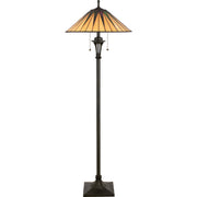 Quoizel TF9397VB Gotham Two Light Floor Lamp, Vintage Bronze Main Image.jpg
