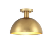 Shoppers Lighting SH60071NB Ariella One Light Semi-Flush Mount, Natural Brass Main Image.jpg