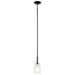 Kichler 43674BK One Light Mini Pendant, Black