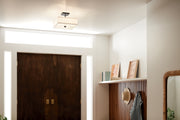 Kichler 43691BK Three Light Semi Flush Mount, Black (4)