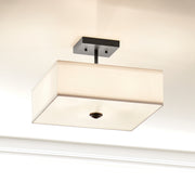 Kichler 43691BK Three Light Semi Flush Mount, Black (6)