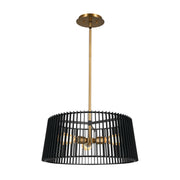 Kichler 44171BK Three Light Pendant, Black