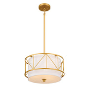 Kichler 52074CLG Three Light Pendant/Semi Flush, Classic Gold