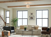 Kichler 52074SN Three Light Pendant/Semi Flush, Satin Nickel (5)