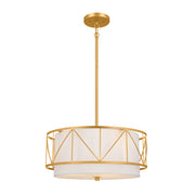 Kichler 52075CLG Three Light Pendant/Semi Flush, Classic Gold
