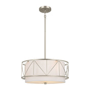 Kichler 52075SN Three Light Pendant/Semi Flush, Satin Nickel