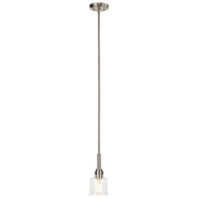 Kichler 52399NI One Light Mini Pendant, Nickel Textured
