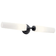 Kichler 55075BK Two Light Bath, Black