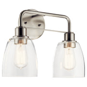 Kichler 55101NI Two Light Bath, Nickel Textured