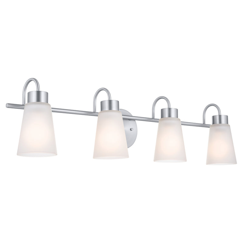 Kichler 55127NI Four Light Bath, Brushed Nickel