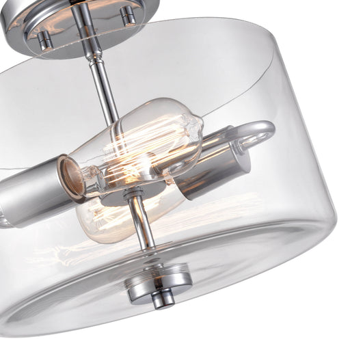 Millennium 2710-CH Verlana Two Light Semi-Flush Mount, Chrome Main Image.jpg