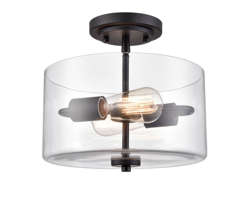 Millennium 2710-MB Verlana Two Light Semi-Flush Mount, Matte Black Main Image.jpg