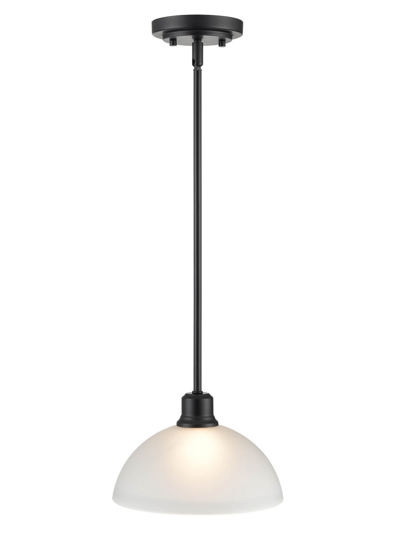 Millennium 2811-MB Amberle One Light Mini Pendant, Matte Black Main Image.jpg