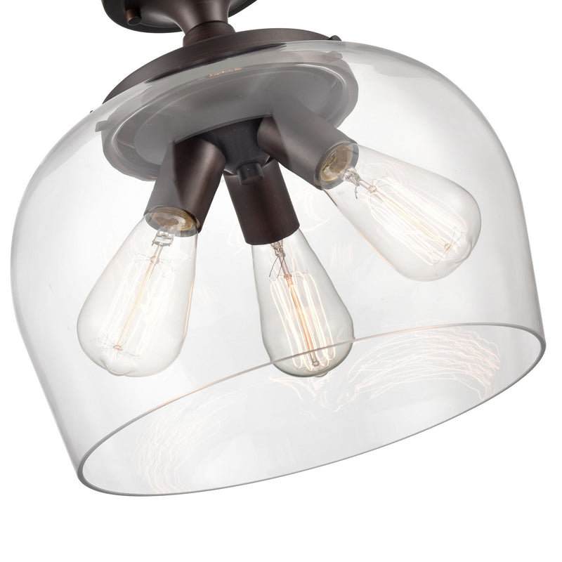 Millennium 9713-RBZ Ashford Three Light Semi-Flush Mount, Rubbed Bronze Main Image.jpg