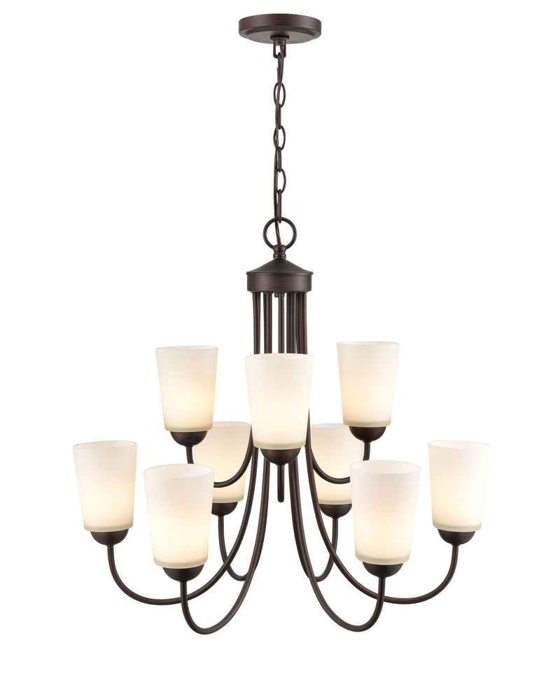 Millennium 9809-RBZ Ivey Lake Nine Light Chandelier, Rubbed Bronze Main Image.jpg