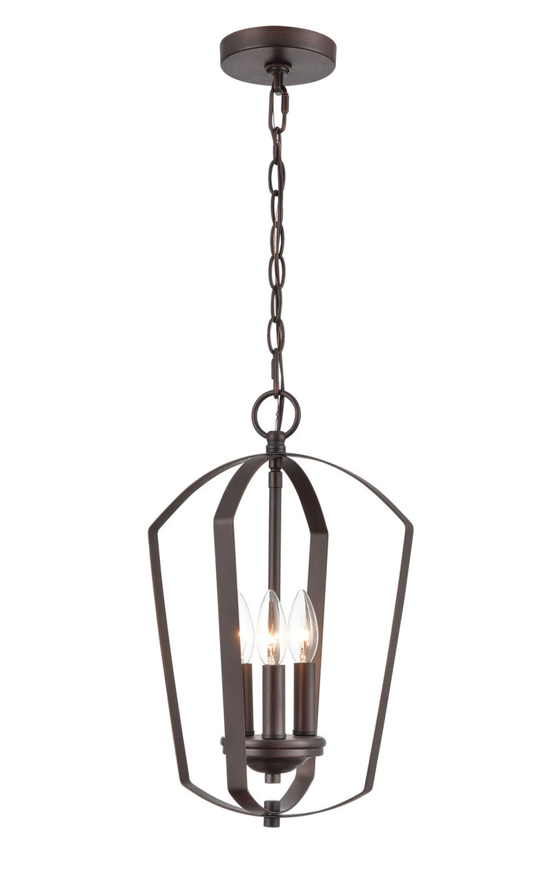 Millennium 9823-RBZ Ivey Lake Three Light Pendant, Rubbed Bronze Main Image.jpg