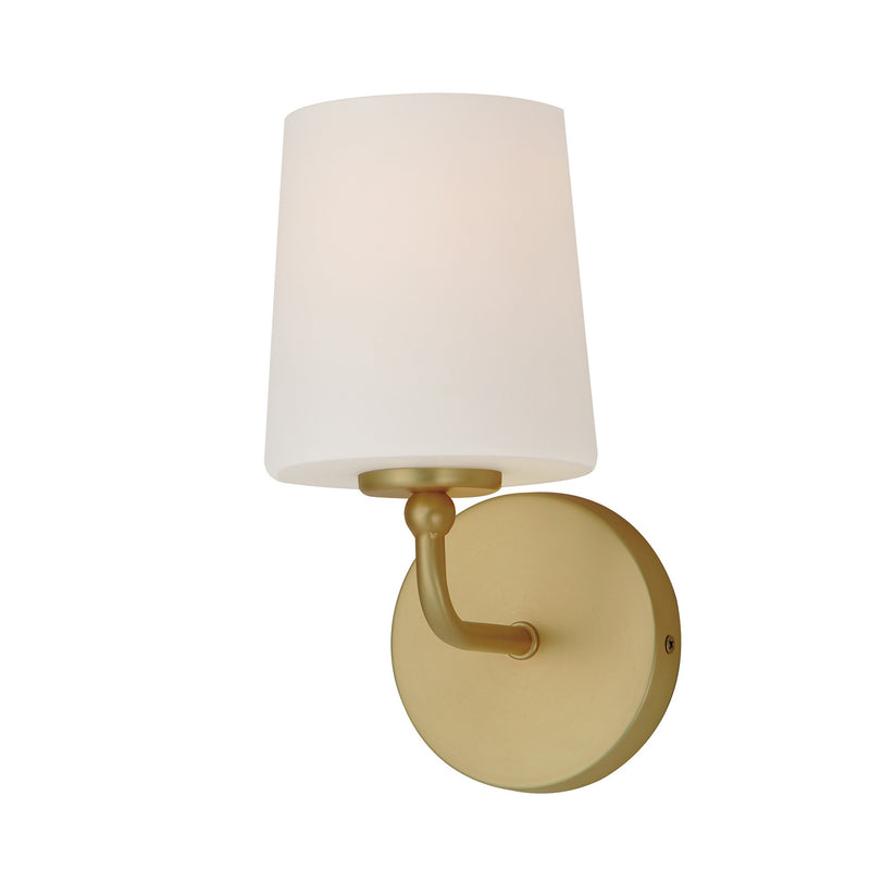 Maxim 12091SWSBR Bristol One Light Wall Sconce, Satin Brass Main Image.jpg