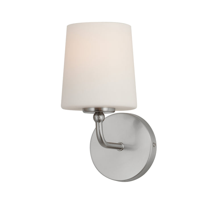 Maxim 12091SWSN Bristol One Light Wall Sconce, Satin Nickel Main Image.jpg