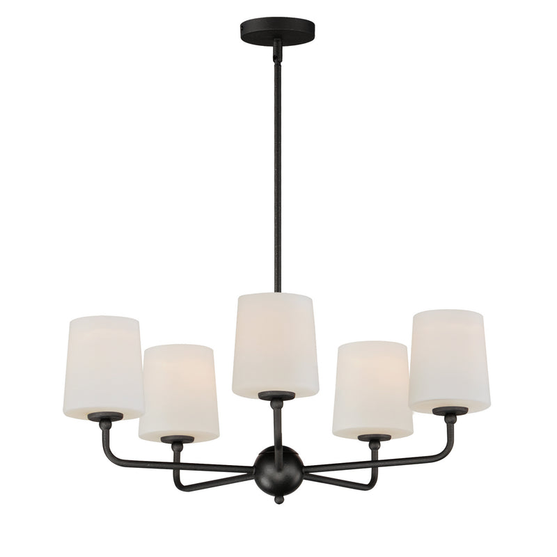 Maxim 12095SWAR Bristol Five Light Chandelier, Anthracite Main Image.jpg