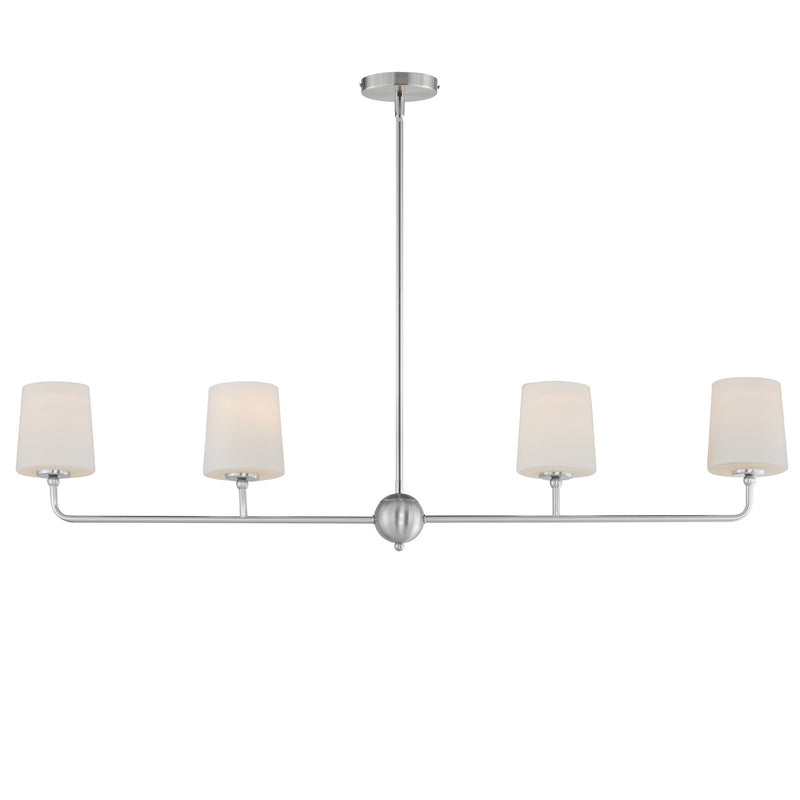 Maxim 12097SWSN Bristol Four Light Linear Chandelier, Satin Nickel Main Image.jpg
