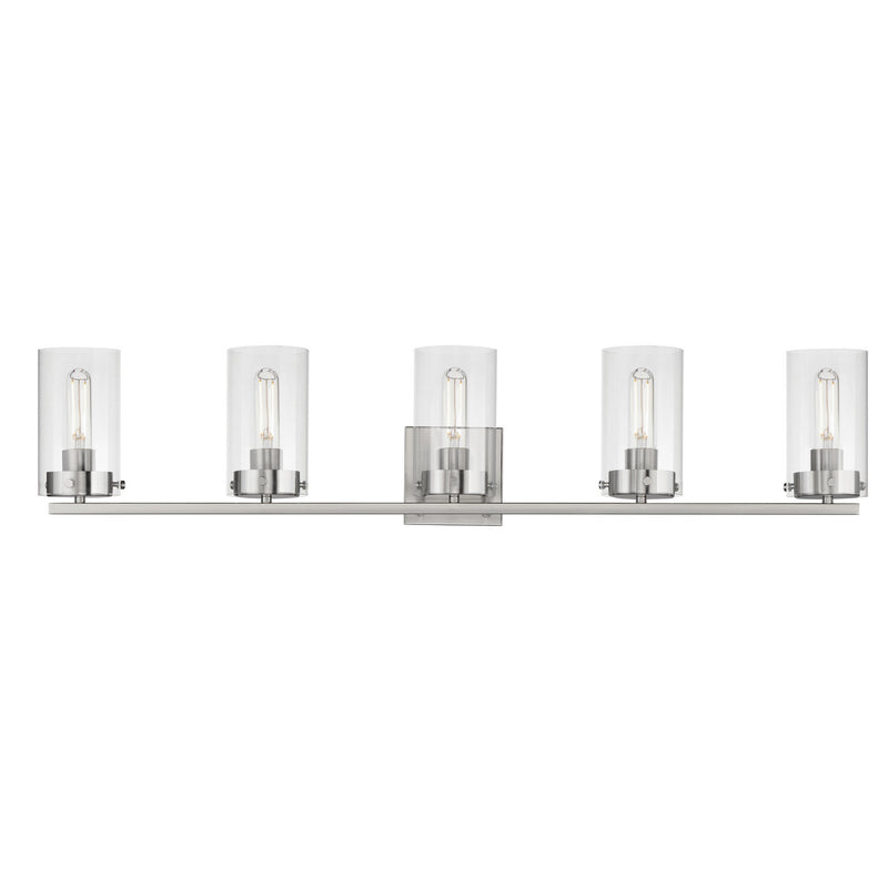 Maxim 12405CLSN Pinn Five Light Bath Vanity, Satin Nickel Main Image.jpg