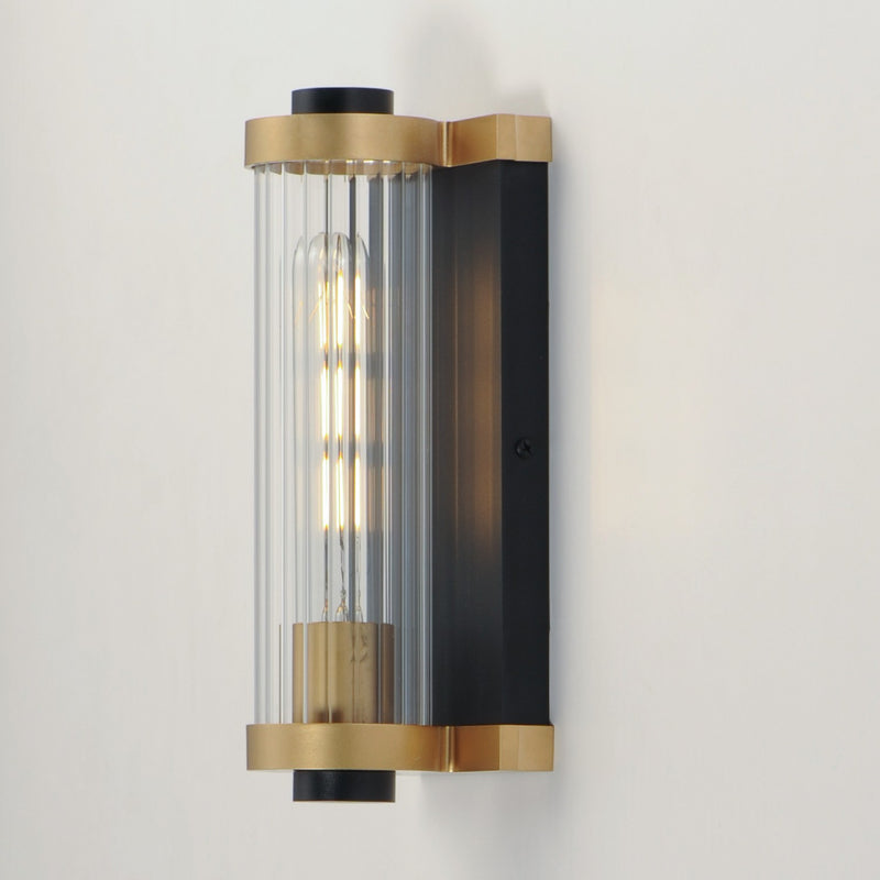Maxim 16120CRBKAB Opulent One Light Outdoor Wall Sconce, Black / Antique Brass Alternate Image.jpg