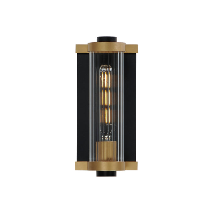 Maxim 16120CRBKAB Opulent One Light Outdoor Wall Sconce, Black / Antique Brass Main Image.jpg