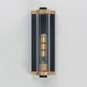 Maxim 16121CRBKAB Opulent One Light Outdoor Wall Sconce, Black / Antique Brass Alternate Image 3.jpg