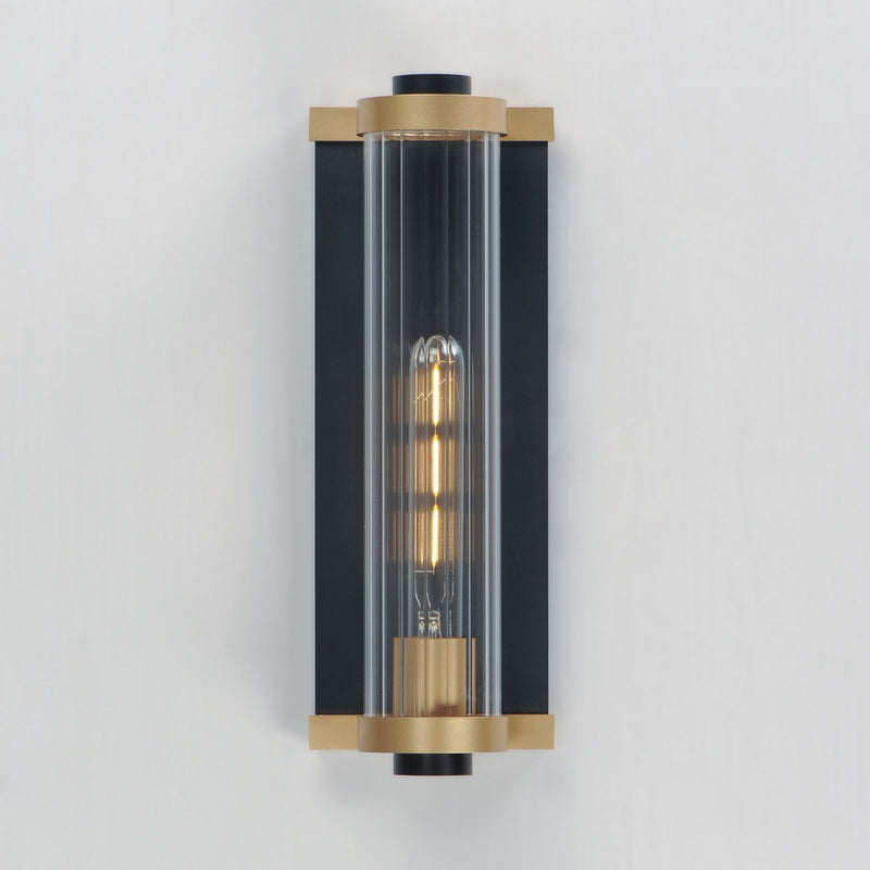 Maxim 16121CRBKAB Opulent One Light Outdoor Wall Sconce, Black / Antique Brass Alternate Image 3.jpg