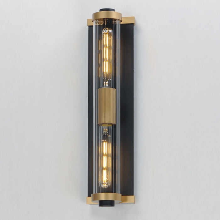Maxim 16122CRBKAB Opulent Two Light Outdoor Wall Sconce, Black / Antique Brass Alternate Image.jpg