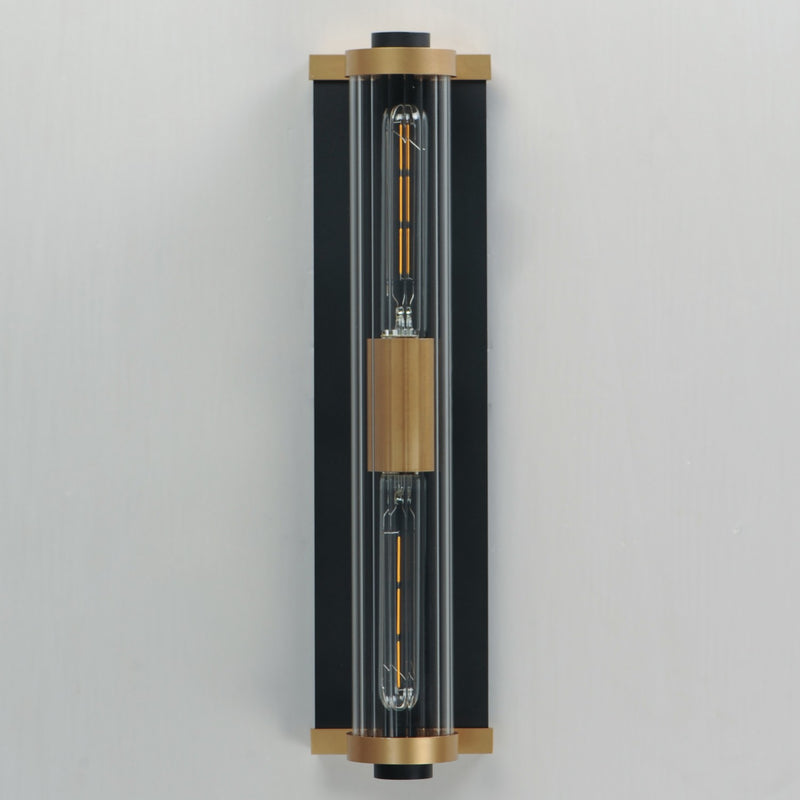 Maxim 16122CRBKAB Opulent Two Light Outdoor Wall Sconce, Black / Antique Brass Alternate Image 2.jpg