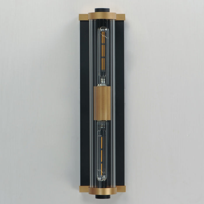 Maxim 16122CRBKAB Opulent Two Light Outdoor Wall Sconce, Black / Antique Brass Alternate Image 2.jpg