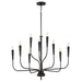 Maxim 24819BK Vela Nine Light Chandelier, Black Main Image.jpg