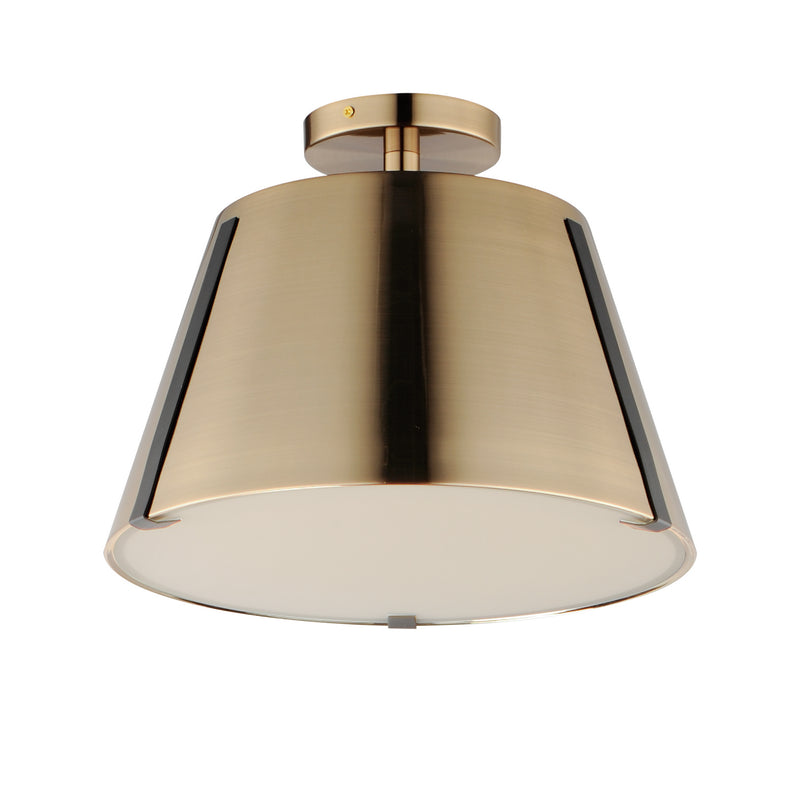 Maxim 25170DBZHR Carlo LED Semi Flush Mount, Dark Bronze, Leather, Heritage Brass Main Image.jpg
