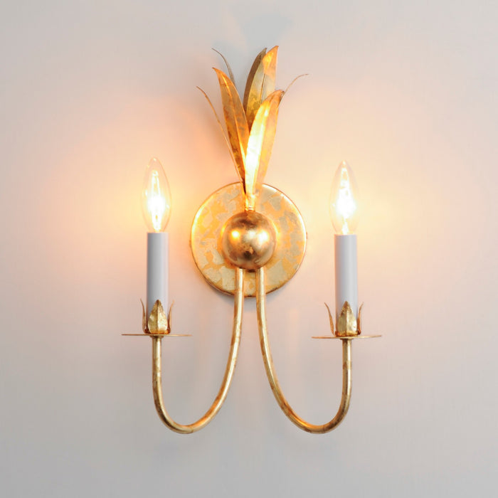 Maxim 2882GL Paloma Two Light Wall Sconce, Gold Leaf Alternate Image 2.jpg