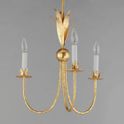 Maxim 2883GL Paloma Three Light Chandelier, Gold Leaf Alternate Image.jpg