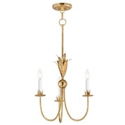 Maxim 2883GL Paloma Three Light Chandelier, Gold Leaf Main Image.jpg