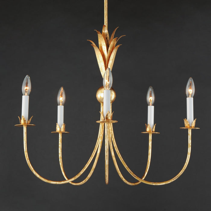 Maxim 2885GL Paloma Five Light Chandelier, Gold Leaf Alternate Image 3.jpg