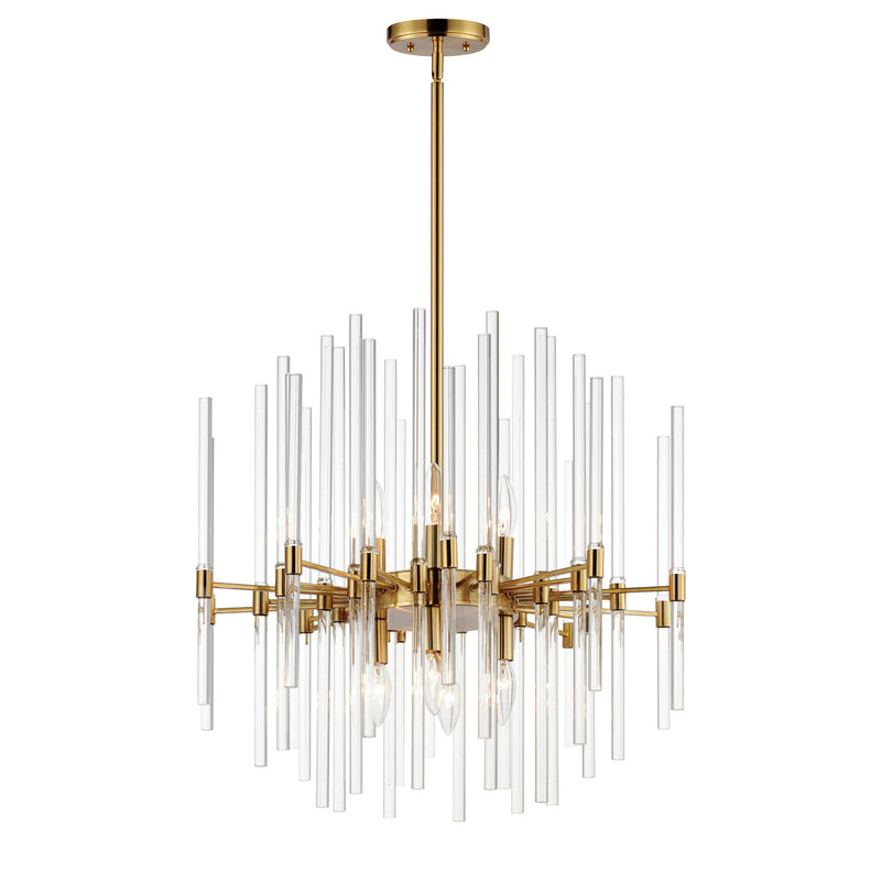 Maxim 38405CLHR Divine Eight Light Chandelier, Heritage Main Image.jpg