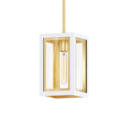 Maxim 30051CLWTGLD Neoclass One Light Outdoor Pendant, White/Gold Main Image.jpg