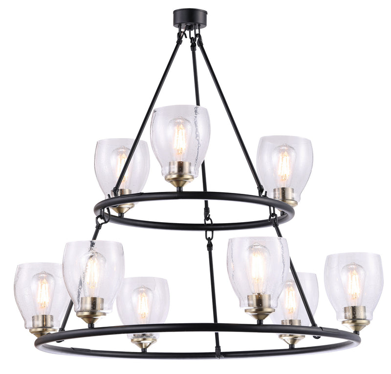 Minka-Lavery 2439-878 Winsley Nine Light Chandelier, Coal And Stained Brass Main Image.jpg