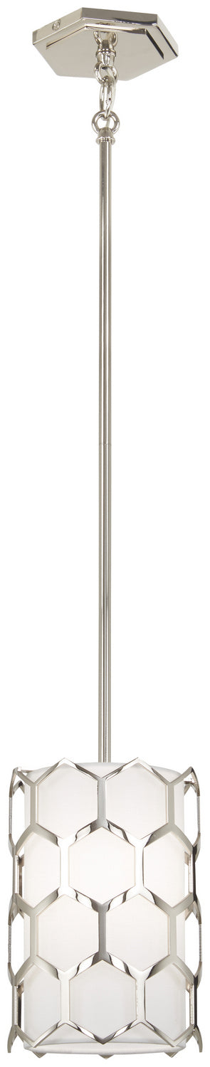 George Kovacs P1891-613 Missing Link One Light Mini Pendant, Polished Nickel Main Image.jpg