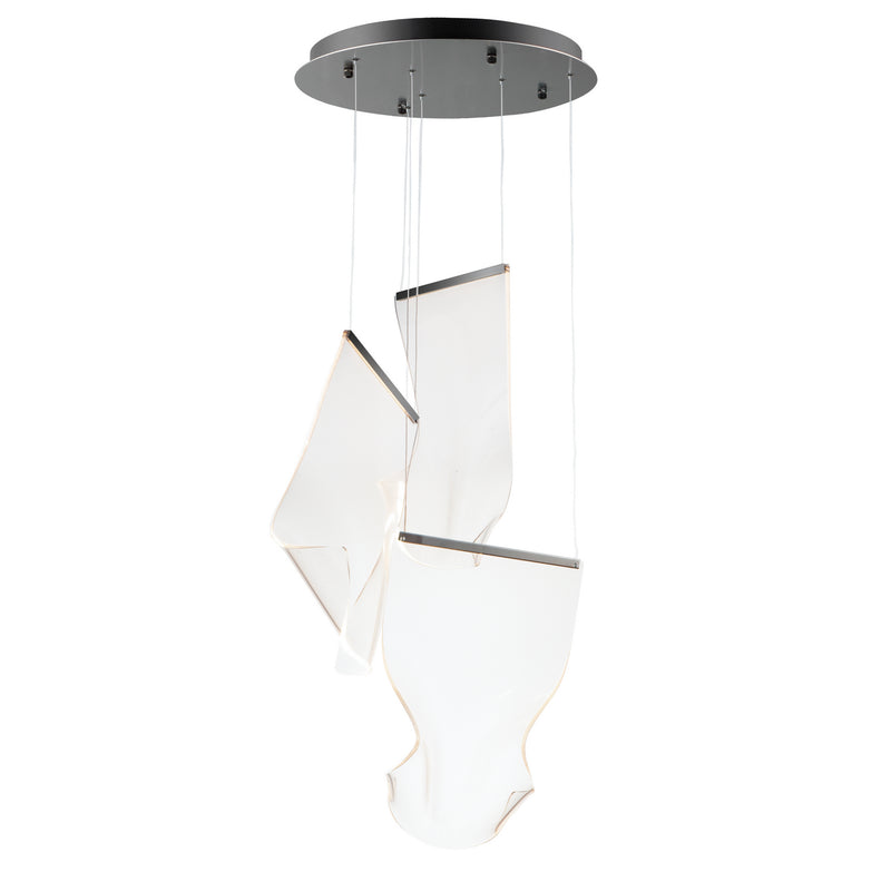 ET2 E24874-133BGM Rinkle LED Pendant, Brushed Gunmetal Main Image.jpg