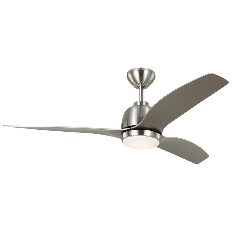 Visual Comfort Fan 3AVLR54BSD Avila 54 LED Ceiling Fan, Brushed Steel Main Image.jpg