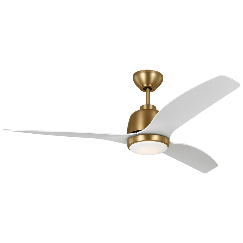 Visual Comfort Fan 3AVLR54SBD Avila 54 LED Ceiling Fan, Satin Brass Main Image.jpg